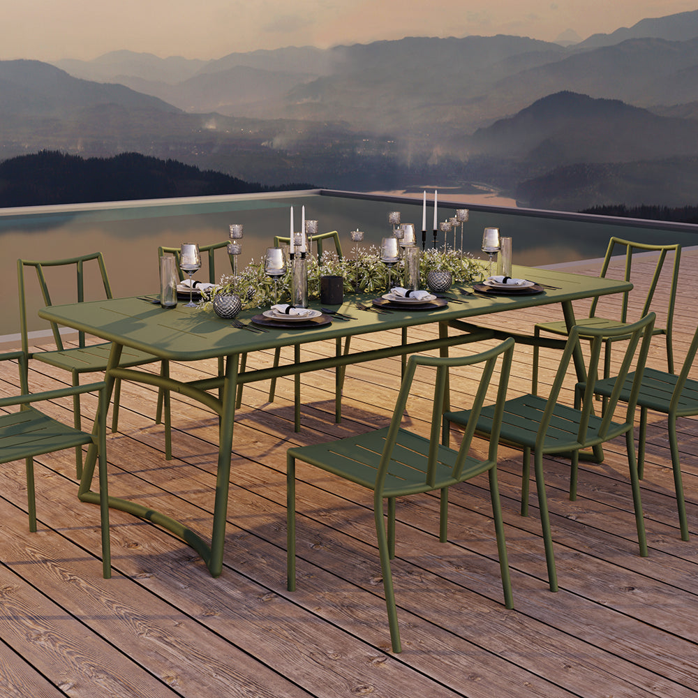 Contemporary Outdoor Dining Set – A Fusion of Sustainability, Comfort, and Modern Design by ZoeyiCollection