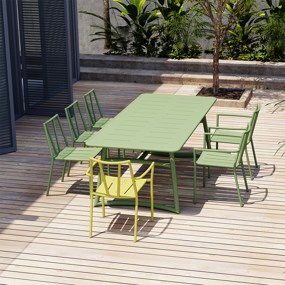 Contemporary Outdoor Dining Set – A Fusion of Sustainability, Comfort, and Modern Design by ZoeyiCollection