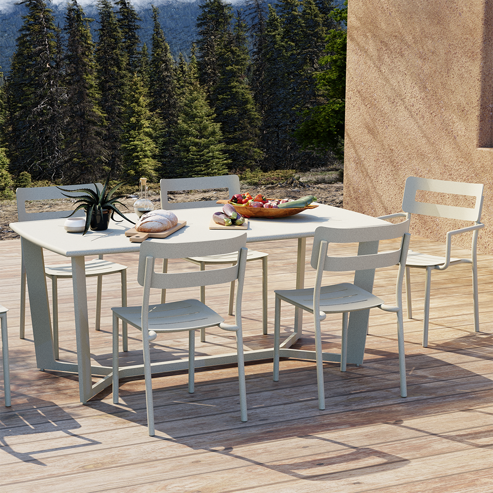 Modern Minimalist Outdoor Dining Set – Contemporary Elegance for Every Gathering